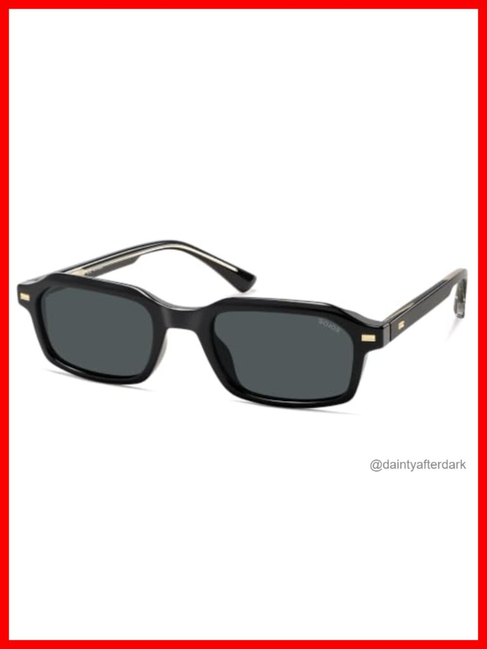 Polarized Rectangle TR90 Sunglasses UV400 Lightweight Full Frame